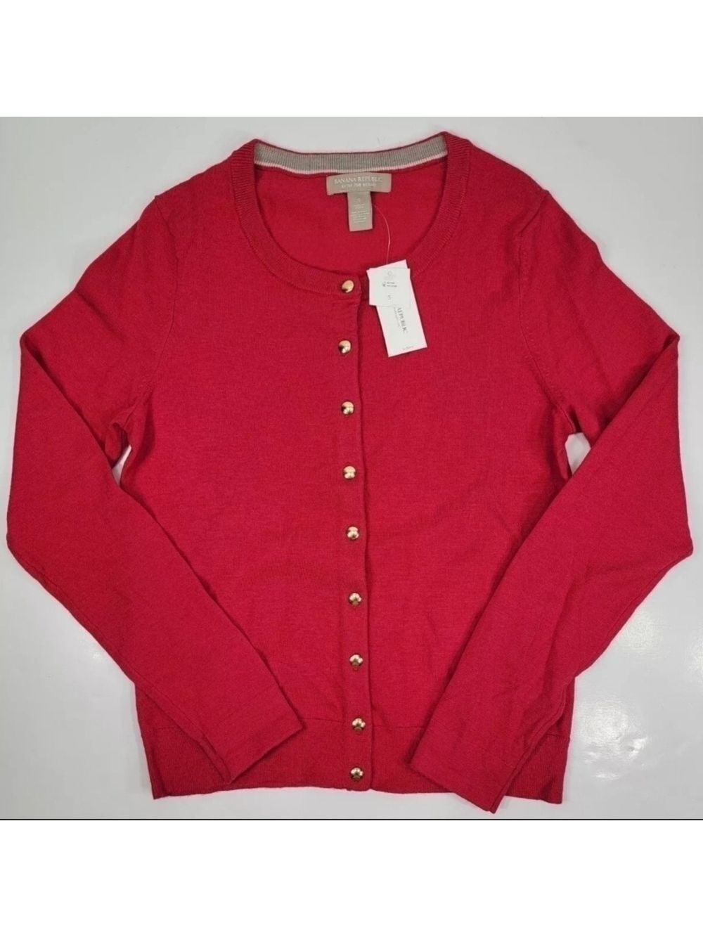 NEW Banana Republic Extra Fine Merino Wool Blend Cardigan Sweater Women's S NWT